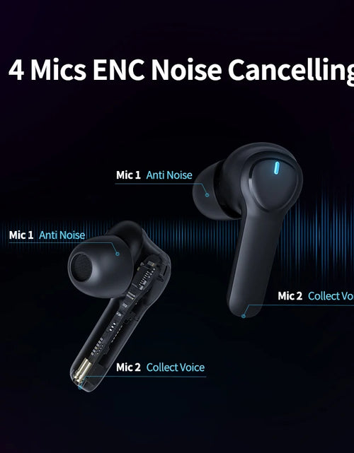 Load image into Gallery viewer, X180 Bluetooth Headphones 4-Mics ENC Call Noise Cancelling True Wireless Earbuds &amp; IPX7 Waterproof Earphones
